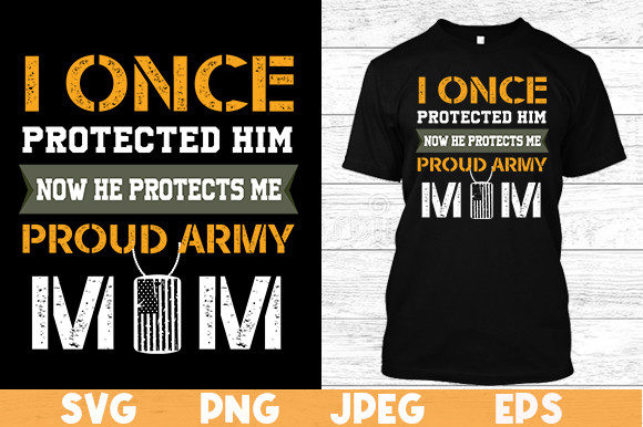 Army Mom T Shirt Design Graphics and Print Templates Review