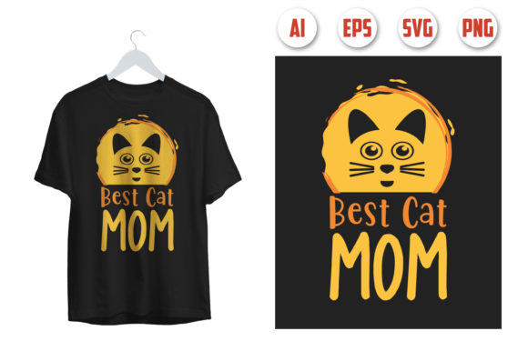Best Cat Mom T-shirt Design Graphics and Print Templates Review
