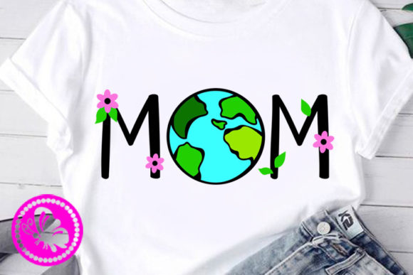 Mom Globe Art Earth Day Ecology Clipart Graphics and Illustrations