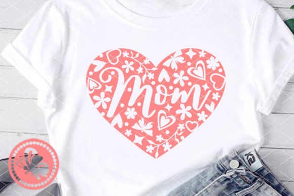 Mom Heart Zentangle Art Pink Mandalas Graphics and Illustrations Review