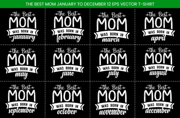 Mom T-shirt Design Bundle Vector Graphics and Print Templates Review