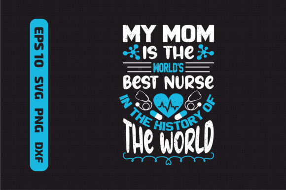 Nurse Typographic Badge Design and Svg Graphics for Print Templates