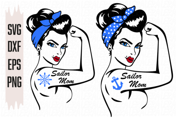 Sailor Mom, Sailor Mom Girl Power Graphics and Illustrations